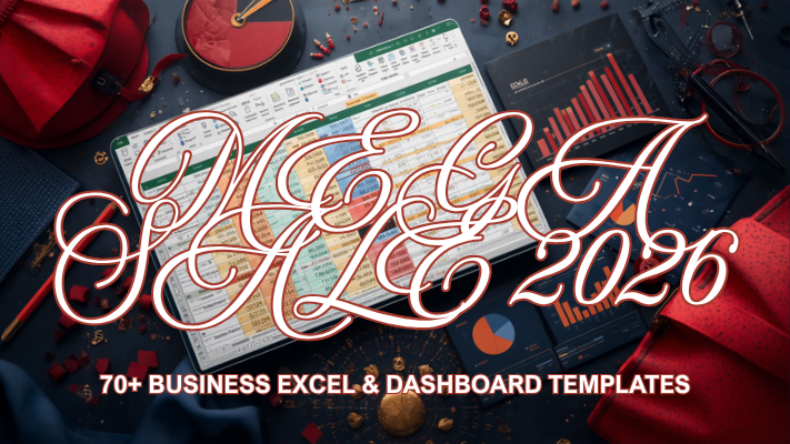 เหมายกร้าน 2026 · รวมกว่า 70 เทมเพลตธุรกิจ Excel & Dashboard
